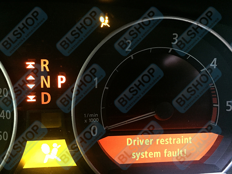 driver restraint system fault e60