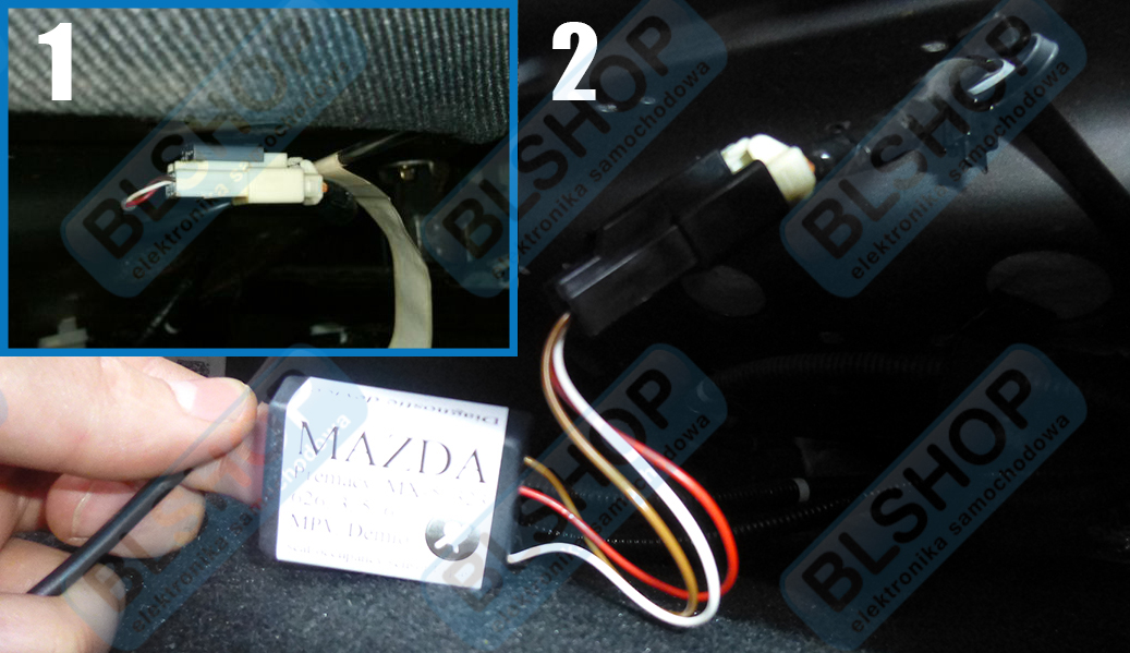 Seat occupancy sensor plug - Mazda 2, 3, 5, 6, 8, MX-5, 323, 626 Demio, Axela, Premacy, Atenza, MPV